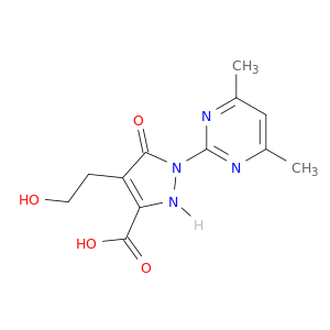 1-(4,6-Dimethylpyrimidin-2-yl)-4-(2-hydroxyethyl)-5-oxo-2,5-dihydro-1H-pyrazole-3-carboxylic Acid