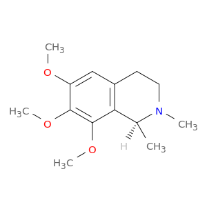 Isoquinoline, 1,2,3,4-tetrahydro-6,7,8-trimethoxy-1,2-dimethyl-, (S)-