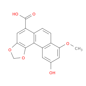 Phenanthro[4,3-d]-1,3-dioxole-5-carboxylicacid, 10-hydroxy-8-methoxy-
