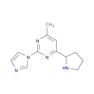 Pyrimidine,2-(1H-imidazol-1-yl)-4-methyl-6-(2-pyrrolidinyl)-