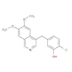 Phenol, 2-chloro-5-[(6,7-dimethoxy-4-isoquinolinyl)methyl]-