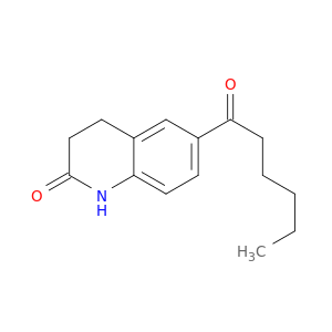 2(1H)-Quinolinone, 3,4-dihydro-6-(1-oxohexyl)-
