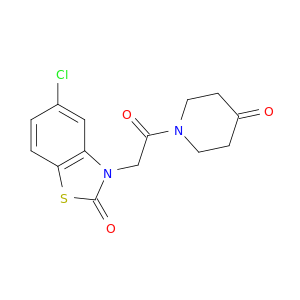 4-Piperidinone, 1-[(5-chloro-2-oxo-3(2H)-benzothiazolyl)acetyl]-