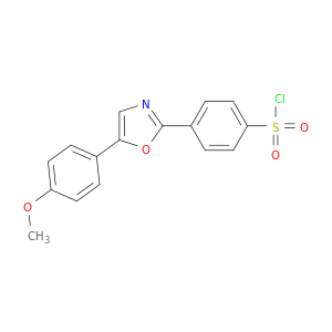 Benzenesulfonyl chloride, 4-[5-(4-methoxyphenyl)-2-oxazolyl]-