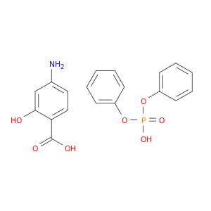4-amino-2-hydroxybenzoic acid- diphenyl hydrogen phosphate(1:1)