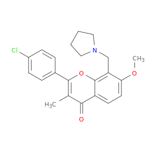 4'-CHLORO-7-METHOXY-3-METHYL-8-(1-PYRROLIDINYLMETHYL)FLAVONE