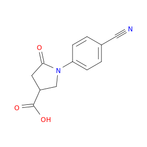 1-(4-氰基苯基)-5-氧亚基吡咯烷-3-羧酸