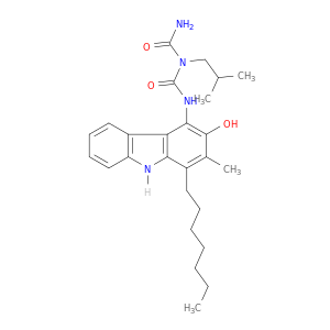 Imidodicarbonicdiamide, N-(1-heptyl-3-hydroxy-2-methyl-9H-carbazol-4-yl)-N'-(2-methylpropyl)-