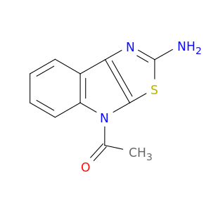 4H-Thiazolo[5,4-b]indol-2-amine, 4-acetyl-