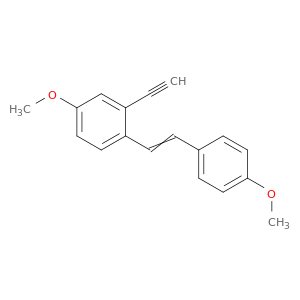Benzene, 2-ethynyl-4-methoxy-1-[2-(4-methoxyphenyl)ethenyl]-