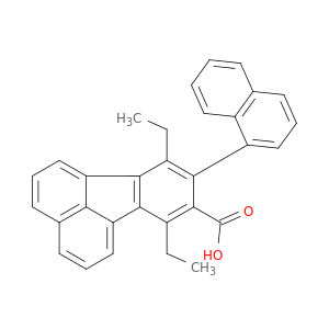 8-Fluoranthenecarboxylic acid, 7,10-diethyl-9-(1-naphthalenyl)-