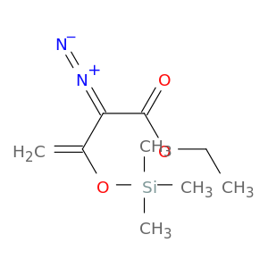 3-Butenoic acid, 2-diazo-3-[(trimethylsilyl)oxy]-, ethyl ester