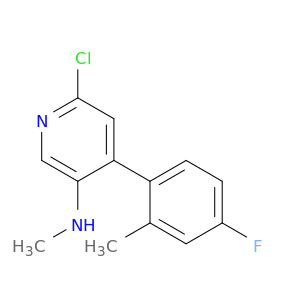 3-Pyridinamine, 6-chloro-4-(4-fluoro-2-methylphenyl)-N-methyl-