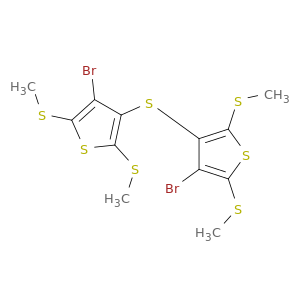 Thiophene, 3,3'-thiobis[4-bromo-2,5-bis(methylthio)-