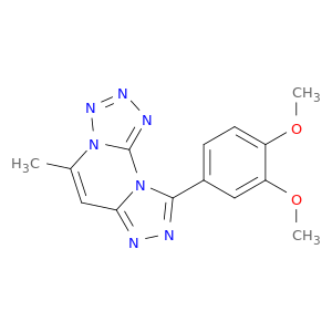 9-(3,4-DIMETHOXYPHENYL)-5-METHYLTETRAAZOLO[1,5-A][1,2,4]TRIAZOLO[4,3-C]PYRIMIDINE