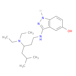 1H-Indazol-5-ol, 3-[[3-(diethylamino)-5-methylhexyl]amino]-