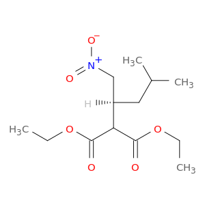 Propanedioic acid, [(1S)-3-methyl-1-(nitromethyl)butyl]-, diethyl ester