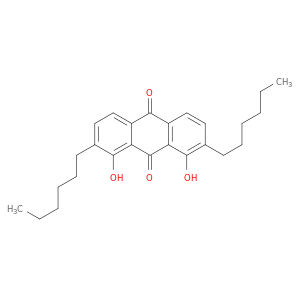 9,10-Anthracenedione, 2,7-dihexyl-1,8-dihydroxy-