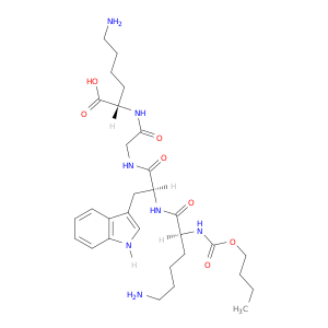 L-Lysine,N2-[N-[N-[N2-[(1,1-dimethylethoxy)carbonyl]-L-lysyl]-L-tryptophyl]glycyl]-(9CI)