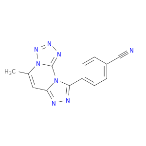 4-(5-METHYLTETRAAZOLO[1,5-A][1,2,4]TRIAZOLO[4,3-C]PYRIMIDIN-9-YL)BENZONITRILE
