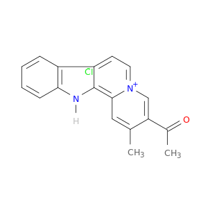 12H-Indolo[2,3-a]quinolizin-5-ium, 3-acetyl-2-methyl-, chloride