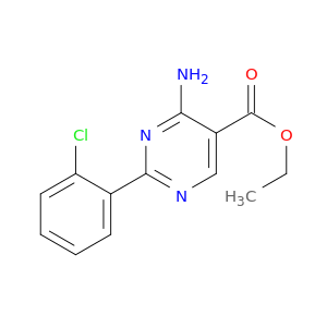 5-Pyrimidinecarboxylic acid, 4-amino-2-(2-chlorophenyl)-, ethyl ester