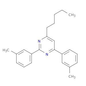 Pyrimidine, 2,4-bis(3-methylphenyl)-6-pentyl-