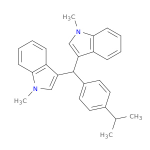 1H-Indole, 3,3'-[[4-(1-methylethyl)phenyl]methylene]bis[1-methyl-