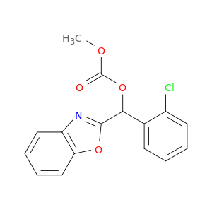 Carbonic acid,2-benzoxazolyl(2-chlorophenyl)methyl methyl ester