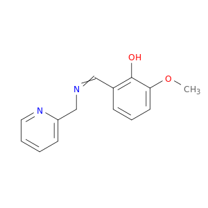 Phenol, 2-methoxy-6-[[(2-pyridinylmethyl)imino]methyl]-