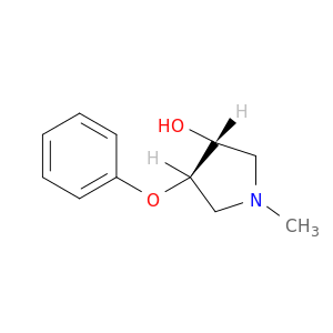 3-Pyrrolidinol, 1-methyl-4-phenoxy-, trans-