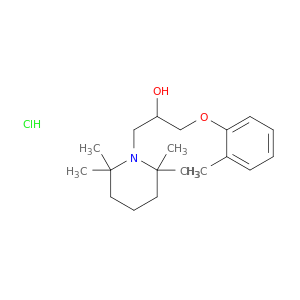 1-Piperidineethanol,2,2,6,6-tetramethyl-a-[(2-methylphenoxy)methyl]-, hydrochloride (1:1)