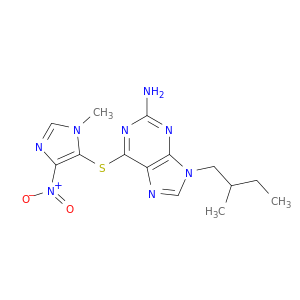 9-(2-methylbutyl)-6-[(1-methyl-4-nitro-1h-imidazol-5-yl)sulfanyl]-9h-purin-2-amine