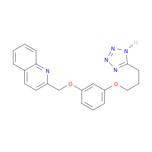 Quinoline,2-[[3-[3-(2H-tetrazol-5-yl)propoxy]phenoxy]methyl]-
