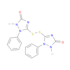 3H-1,2,4-Triazol-3-one, 5,5'-dithiobis[1,2-dihydro-1-phenyl-
