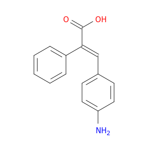 (E)-3-(4-氨基苯基)-2-苯基-丙-2-烯酸