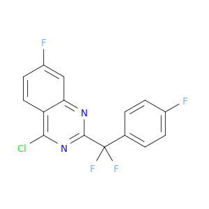 4-Chloro-2-(difluoro(4-fluorophenyl)methyl)-7-fluoroquinazoline
