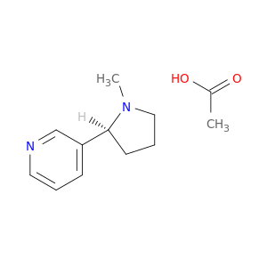 Pyridine, 3-[(2S)-1-methyl-2-pyrrolidinyl]-, monoacetate