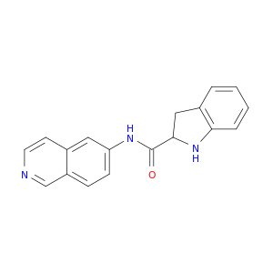 1H-Indole-2-carboxamide, 2,3-dihydro-N-6-isoquinolinyl-