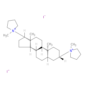 Pyrrolidinium, 1,1'-[(3b,5b,17b)-androstane-3,17-diyl]bis[1-methyl-, diiodide (9CI)