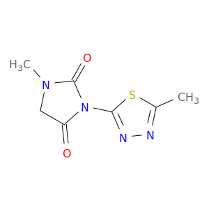 2,4-Imidazolidinedione, 1-methyl-3-(5-methyl-1,3,4-thiadiazol-2-yl)-