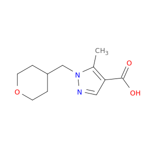 5-methyl-1-(oxan-4-ylmethyl)-1H-pyrazole-4-carboxylic acid