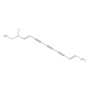 3,11-Tridecadiene-5,7,9-triyn-1-ol, 2-chloro-, (E,E)-