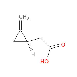 Cyclopropaneacetic acid, 2-methylene-, (R)-