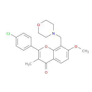 3-METHYL-7-METHOXY-8-MORPHOLINOMETHYL-4'-CHLOROFLAVONE