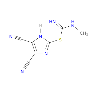 Carbamimidothioic acid, methyl-, 4,5-dicyano-1H-imidazol-2-yl ester