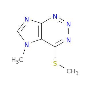 5H-Imidazo[4,5-d]-1,2,3-triazine, 5-methyl-4-(methylthio)-