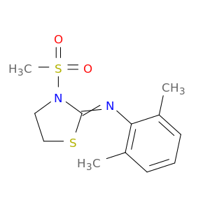 2-Thiazolidinimine, N-(2,6-dimethylphenyl)-3-(methylsulfonyl)-