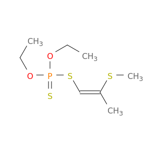 Phosphorodithioic acid,O,O-diethyl S-[2-(methylthio)-1-propen-1-yl] ester