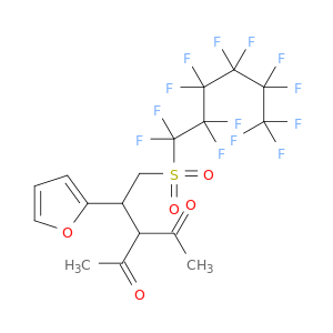 2,4-Pentanedione, 3-[1-(2-furanyl)-2-[(tridecafluorohexyl)sulfonyl]ethyl]-